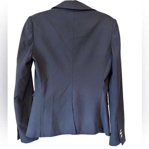 Tory Burch Pierre Navy Blue Double Button Blazer - Picture 12 of 13